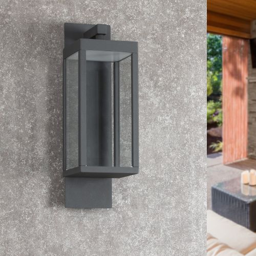 Inowel Outdoor Wall Lantern Exterior Waterproof Wall Sconce Light Fixture Integrated LED Wall Lamp with Clear Glass Shade 22527 Inowel Outdoor Wall Lantern Exterior Waterproof Wall Sconce Light Fixture Integrated LED Wall Lamp with Clear Glass Shade 22527