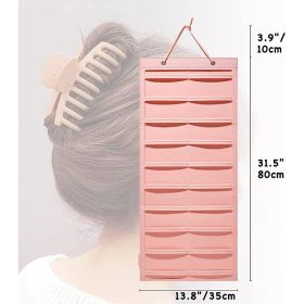 Wall Mounted Felt Hanging Eyeglass Bag (Option: Pink-50x35cm)