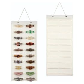 Wall Mounted Felt Hanging Eyeglass Bag (Option: White-50x35cm)