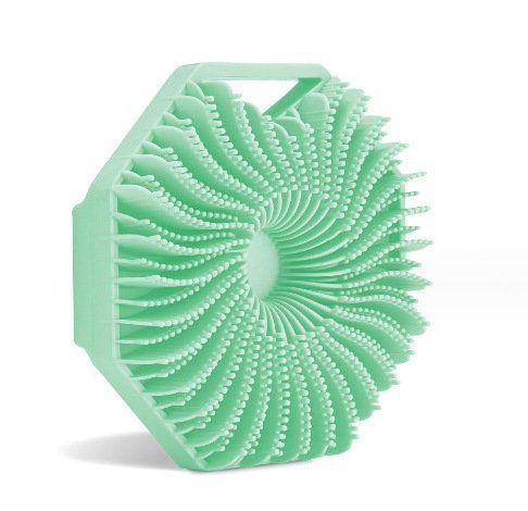 Portable Polygonal Silicone Bath Massage Brush