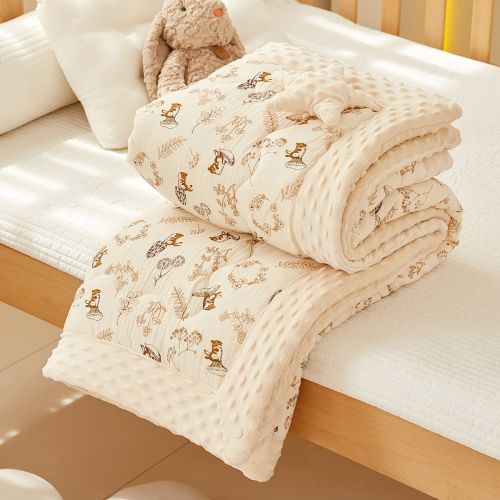 Wrinkle Yarn Bean Quilt Cotton Gauze