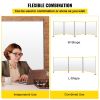 VEVOR Office Partition 71" W x 14" D x 72" H Room Divider Wall w/Thicker Non-See-Through Fabric Office Divider Steel Base Portable Office Walls Divide