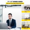 VEVOR Office Partition 71" W x 14" D x 72" H Room Divider Wall w/Thicker Non-See-Through Fabric Office Divider Steel Base Portable Office Walls Divide
