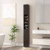 Freestanding Slim Bathroom Cabinet with Drawer and Adjustable Shelves