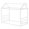 House Platform Bed with Roof and Chimney Design