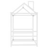 House Platform Bed with Roof and Chimney Design