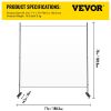 VEVOR Office Partition 71" W x 14" D x 72" H Room Divider Wall w/Thicker Non-See-Through Fabric Office Divider Steel Base Portable Office Walls Divide