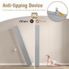 Freestanding Slim Bathroom Cabinet with Drawer and Adjustable Shelves