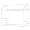 House Platform Bed with Roof and Chimney Design