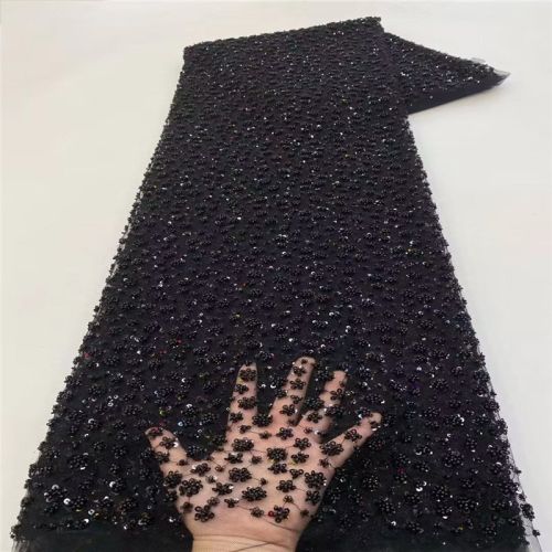Bubble Beads Tube Embroidery Gown Beads Sequin Sequined Fabric